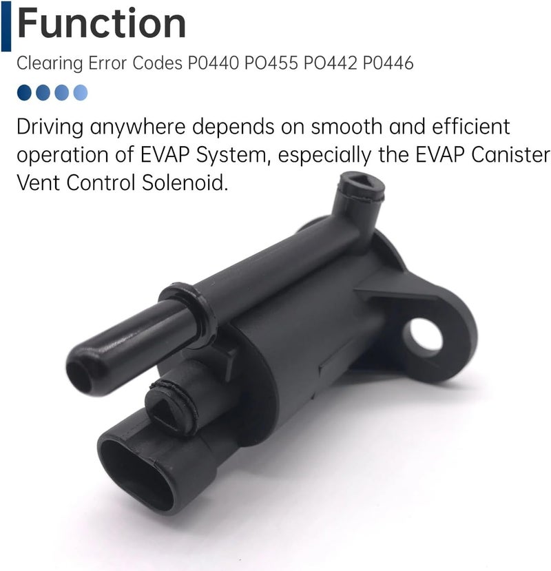 FREPURDO EVAP Purge Valve Solenoid 01997279 for 2000-2004 Chevy Silverado GMC Yukon Tahoe 5.3L 6.0L - OEM Vapor Canister Vent Control Replacement Fixes P0441 Code - Image 3